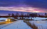 Wintry Dawn At Bellamy Lake_02830-5